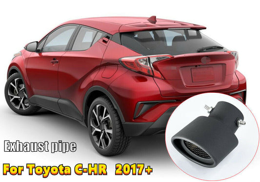 Car Matte Black Rear Exhaust Muffler Tip End Pipe for Toyota C-HR CHR 2016-2021