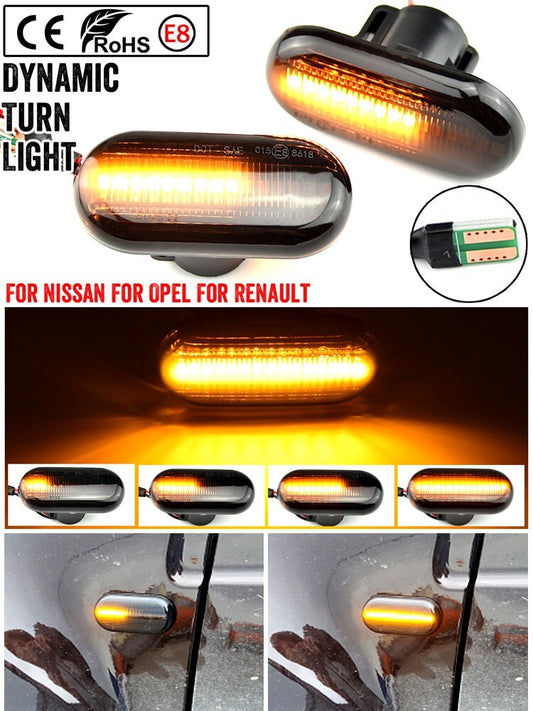 Dynamic Side Marker Turn Light for Renault for Nissan for Opel for Mercedes-benz for Dacia Lodgy