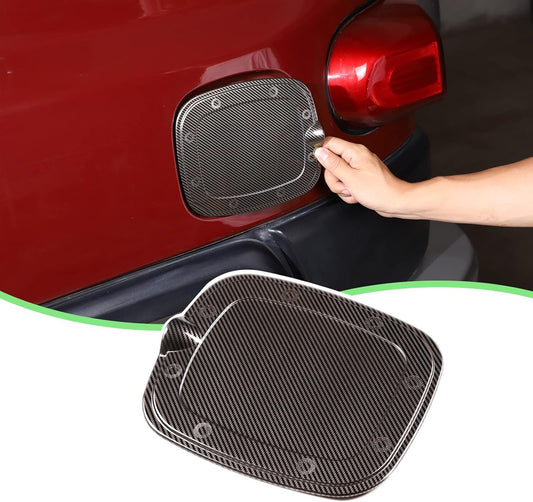 for Toyot@ FJ Cruiser 2007-2021 Steel Fuel Filler Tank Cover Door Gas Cap Trim