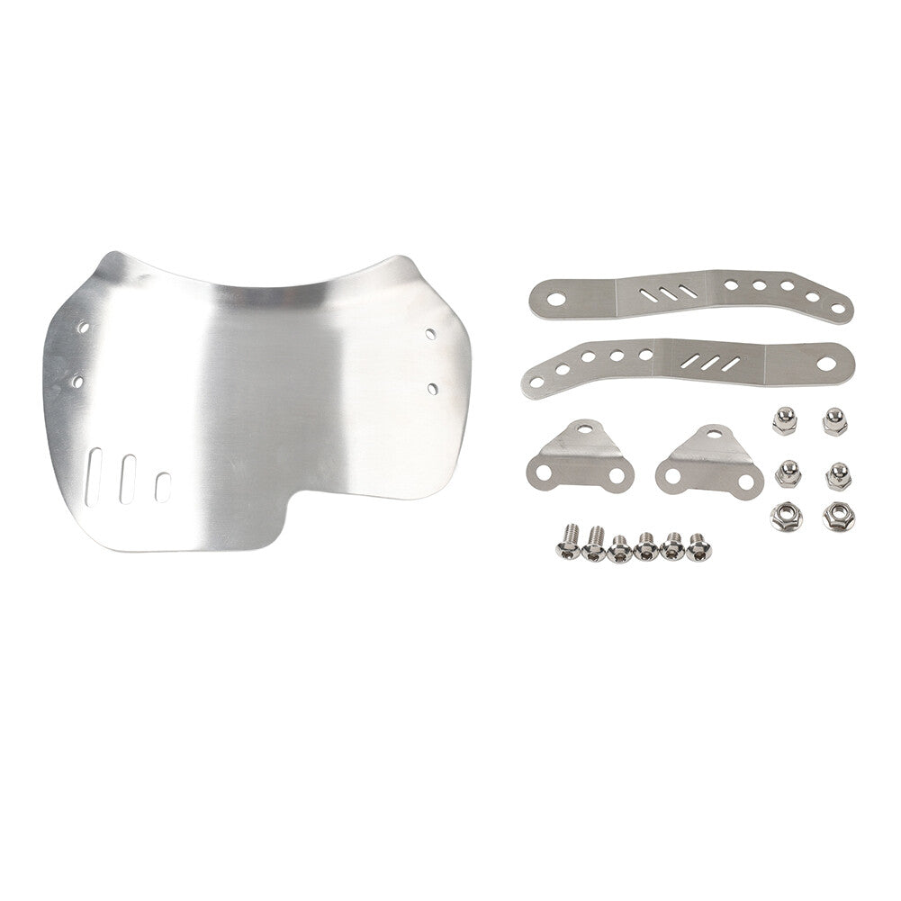 Windshield Windscreen W/Bracket Universal For 6-8 Round Headlight Motorcycle
