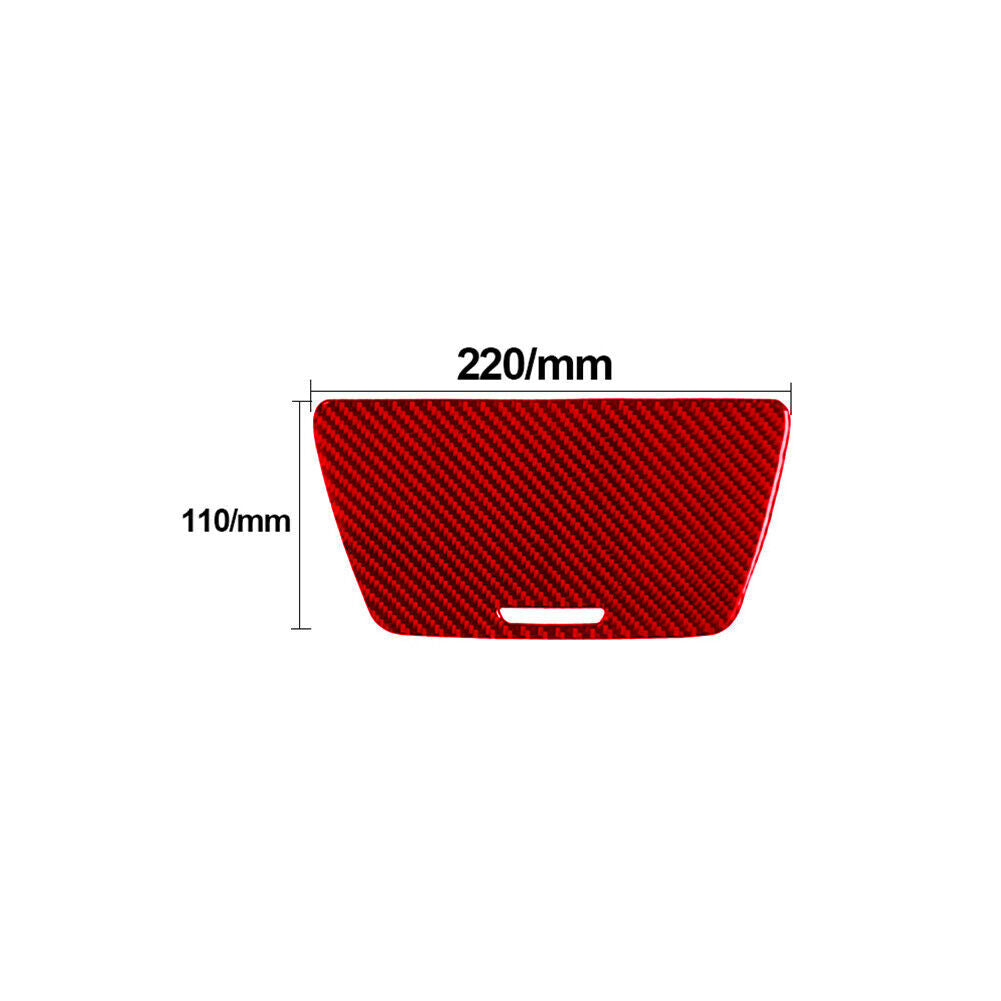Red Carbon Fiber Watercup Holder Panel Cover Trim for BMW 6 Series F12 F13 11-18