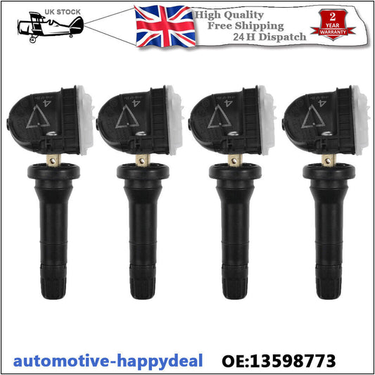 4X Tyre Pressure Sensor 13506028 13598773 Fits for Vauxhall Astra K 2015-2020