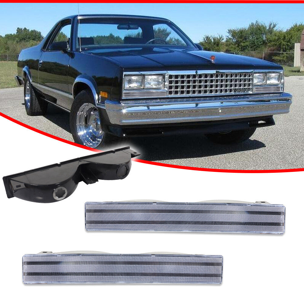 Suitable for 1982-1987 El Camino Malibu Caballero Transparent Bumper Parking Signal Light Kit