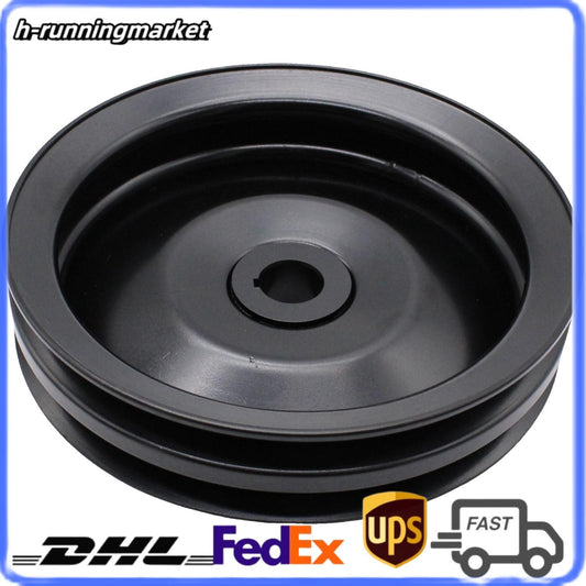 1pc Black Double Groove Pump Pulley For GM SBC BBC for Chevy 350 454 26028613 6176B