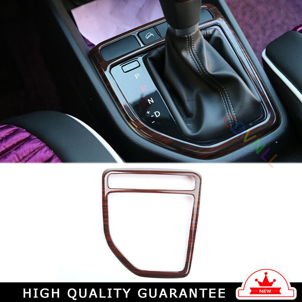 Inner Console Gear Shift Frame Cover Trim 1 for Hyundai IX25 2015-2019 Red Wood