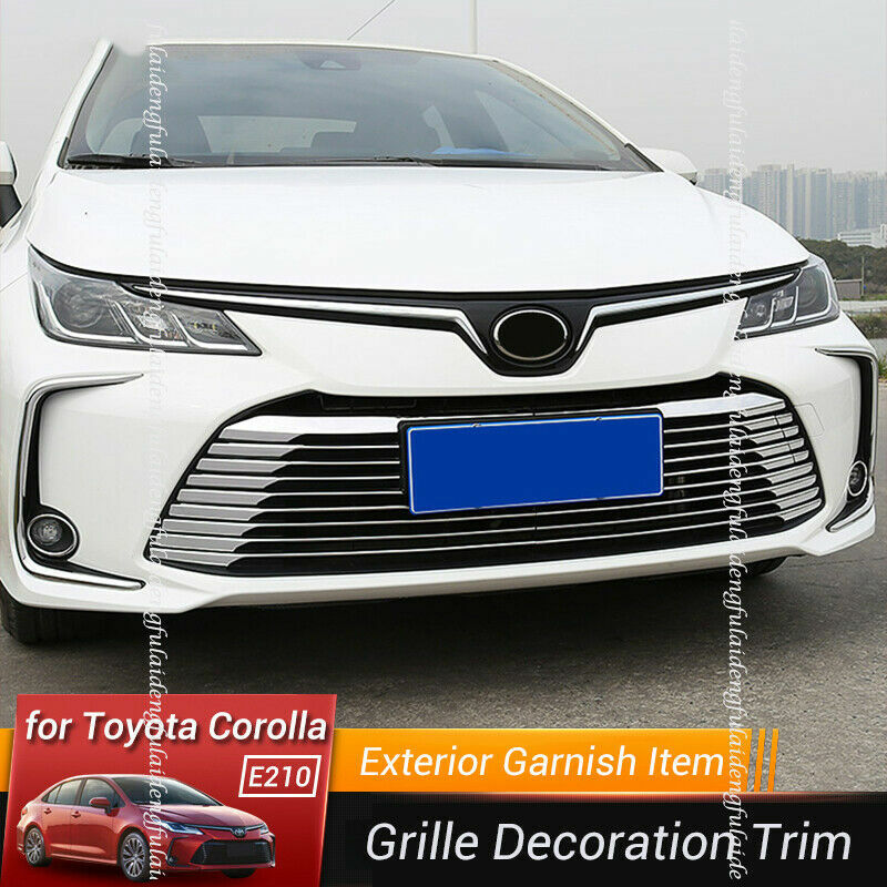 for Toyota for Corolla 2019-2023 Front Hood Middle Billet Grille Mesh Trim Cover 22X