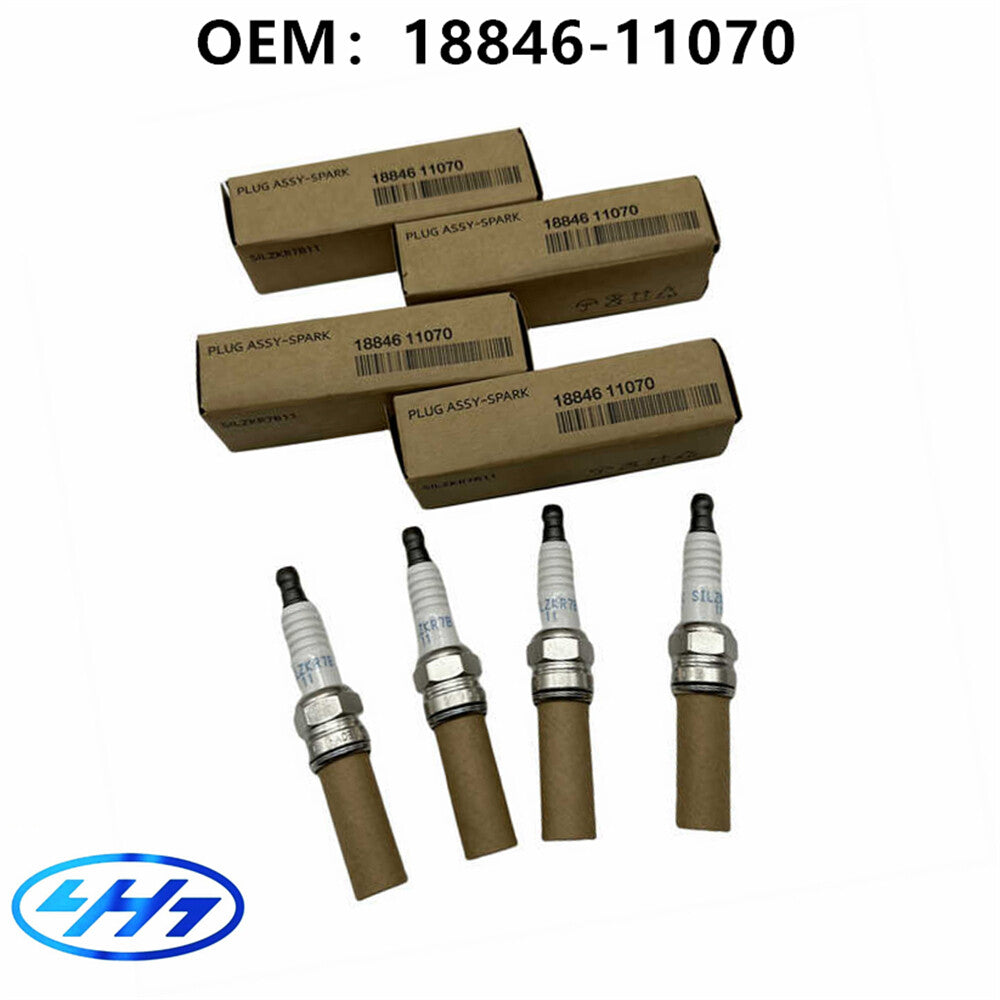 1884611070 NEW 4 SPARK PLUGS for 11-18 for ELANTRA for TUCSON FORTE SORENTO SOUL