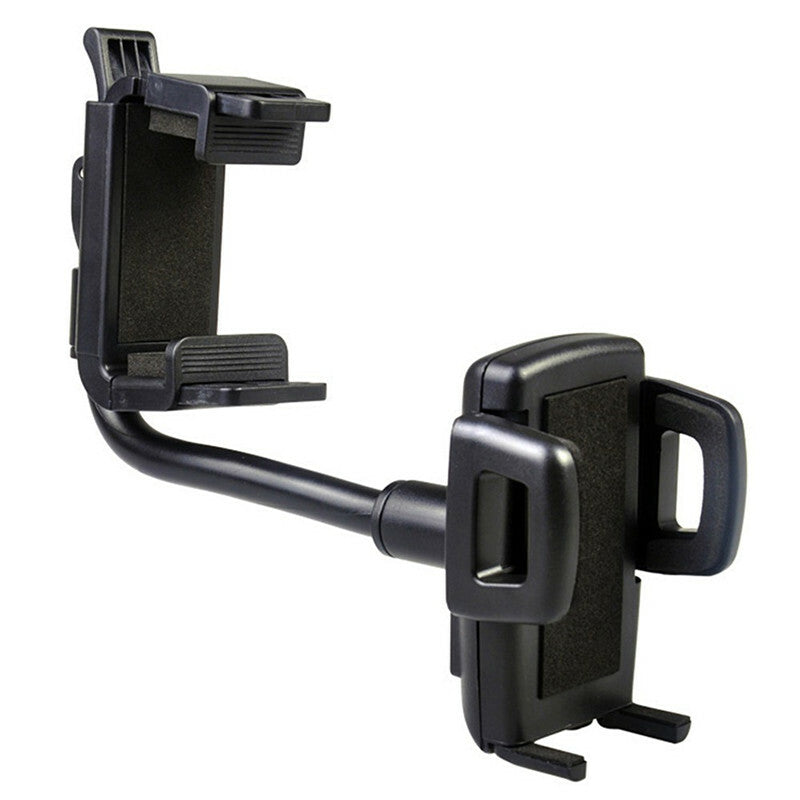 CarMount Phone Holder Adjustable Stand Rearview Mirror Clip Mount Bracket Cradle