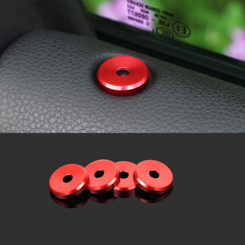 for Porsche for Cayenne 2018-2020 Red Car Door Lift Lock Cover Moulding Trim 4X
