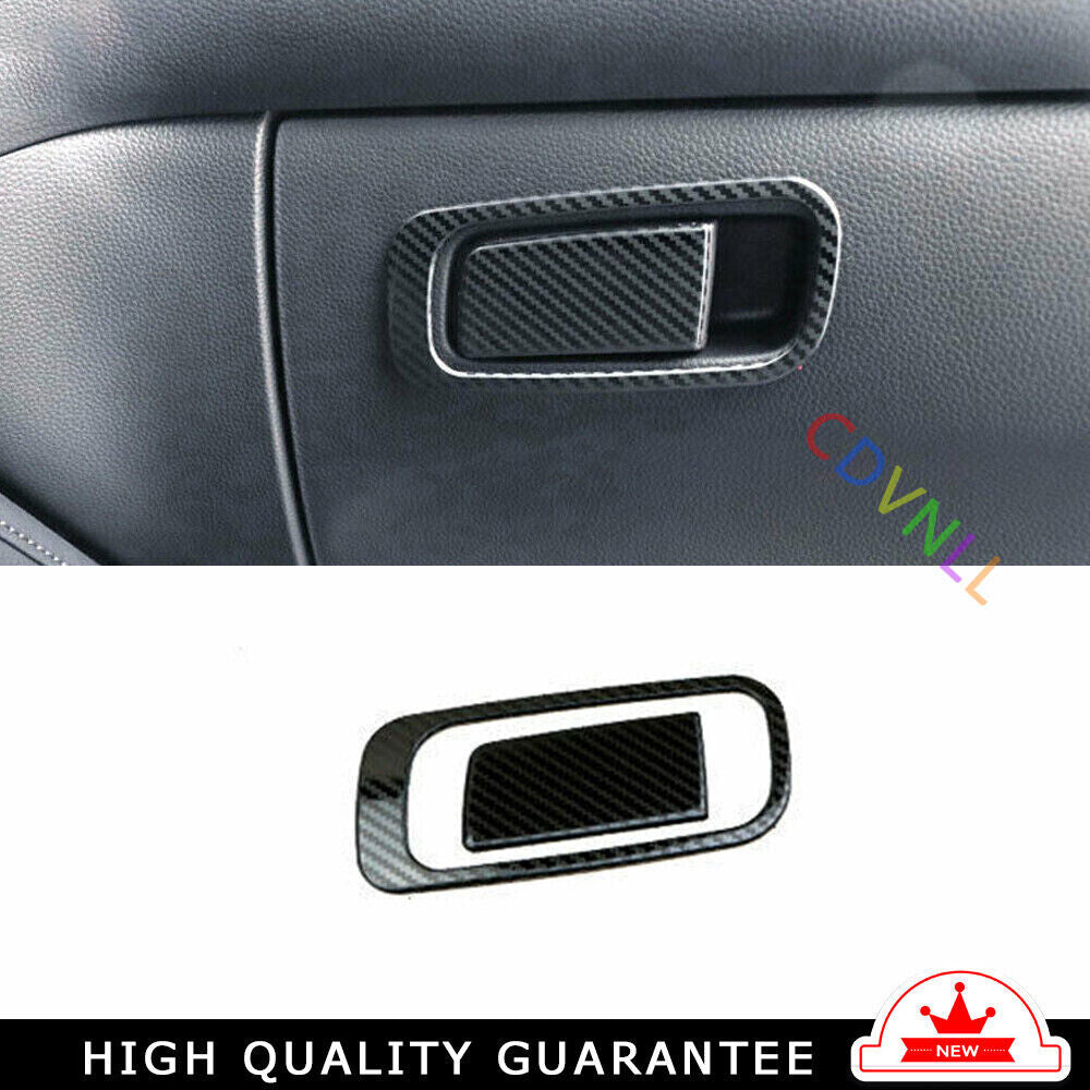 for Co -Pilot Storage Box Handle Sticker 2 for Honda Accord 18-22 Steel Carbon Fiber