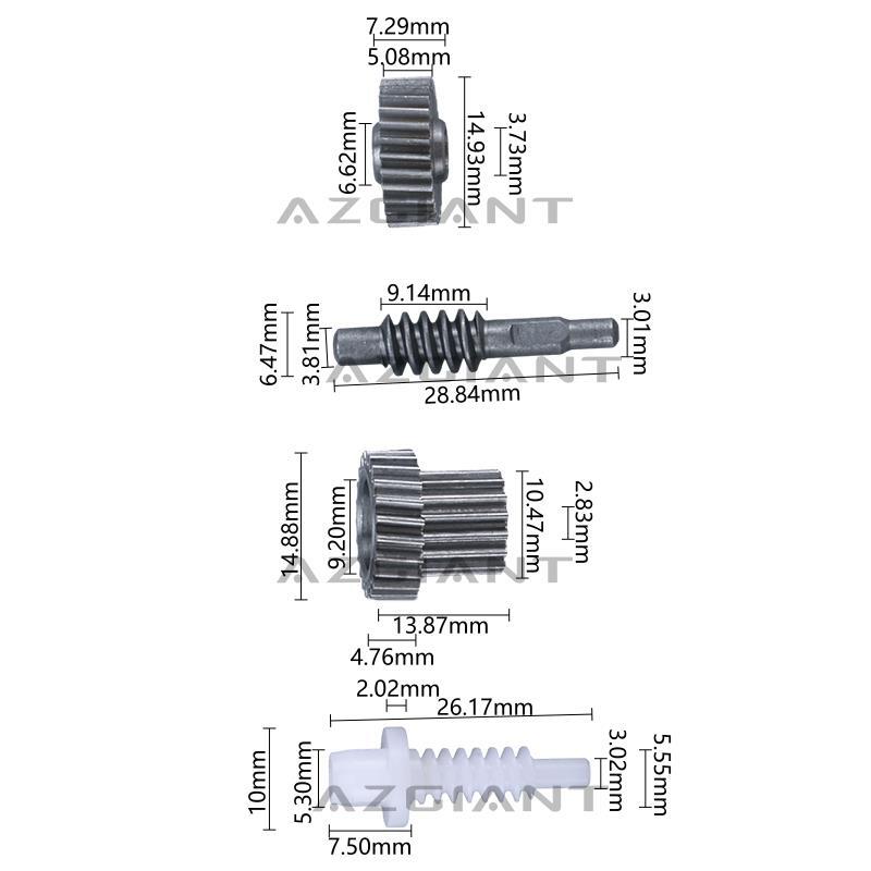 Suitable for Toyota Tundra MK1/Tarago MK2/Estima MK3 side mirror folding motor gears