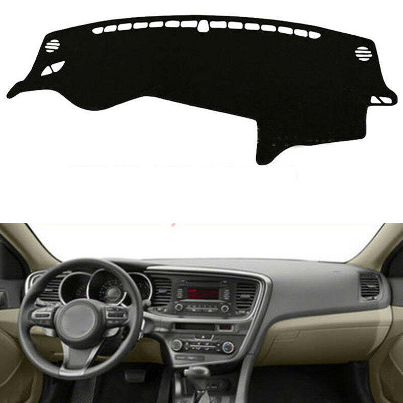 for Kia Optima 2011-2015 Black Dashboard Dash Cover Pad Dashmat Mat Sun Shade US