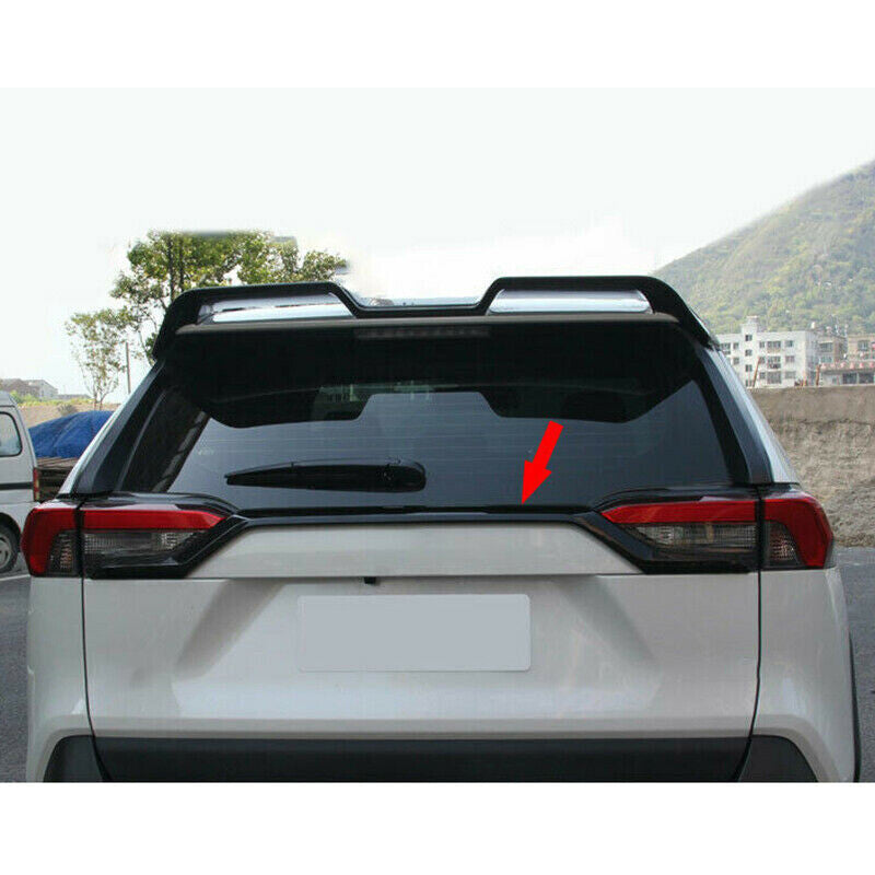 for Toyota RAV4 2019-24 Piano Black Rear Tailgate Trunk Lid Moulding Cover Trim