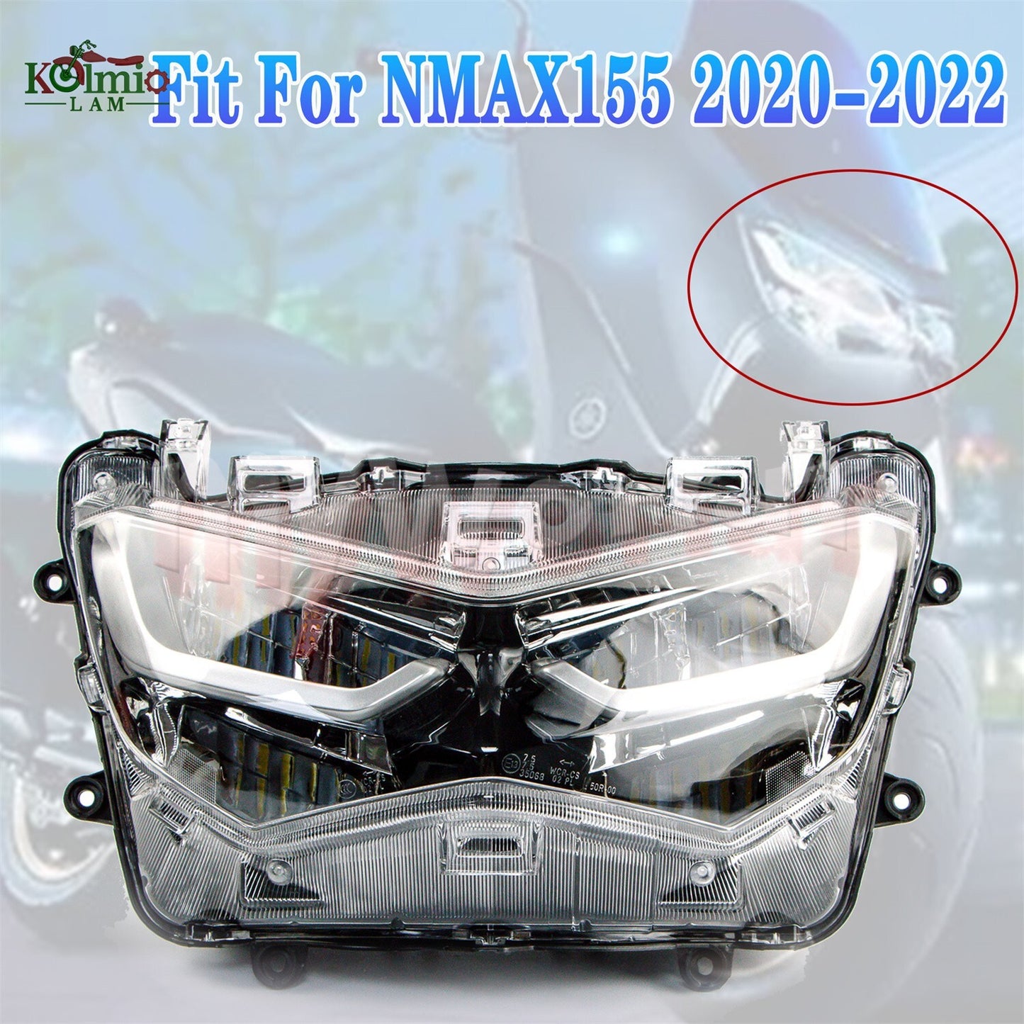 Fit For 2020-2022 for YAMAHA NMAX155 Headlight Front Lighting Lndicator Headlamp