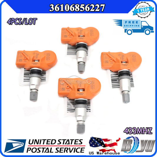 SET (4) 36106856227 New Orange TPMS TIRE PRESSURE SENSOR for BMW X3 X5 Z4 for MINI