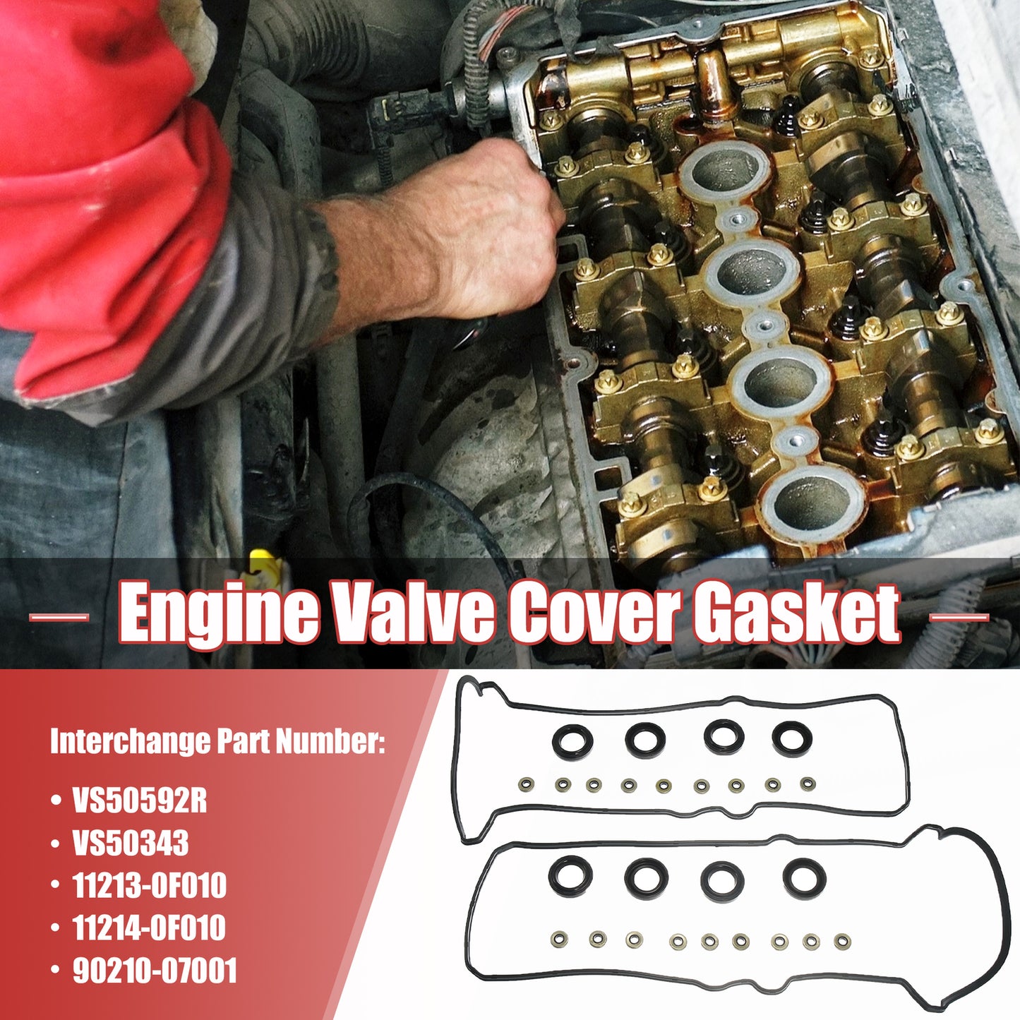 NEW Engine Valve Cover Gasket Set for Toyota Tundra 4.7L 2000-2009 2000-235297