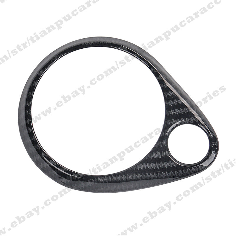 Carbon Fiber Car Dashboard Speaker Cover Trim Decor Cap for Jeep Grand Cherokee
