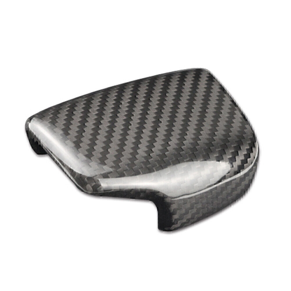 Carbon Fiber Gear Shift Knob Cover Sticker Trim for Audi A4 B9 A5 Q7 2017 2018