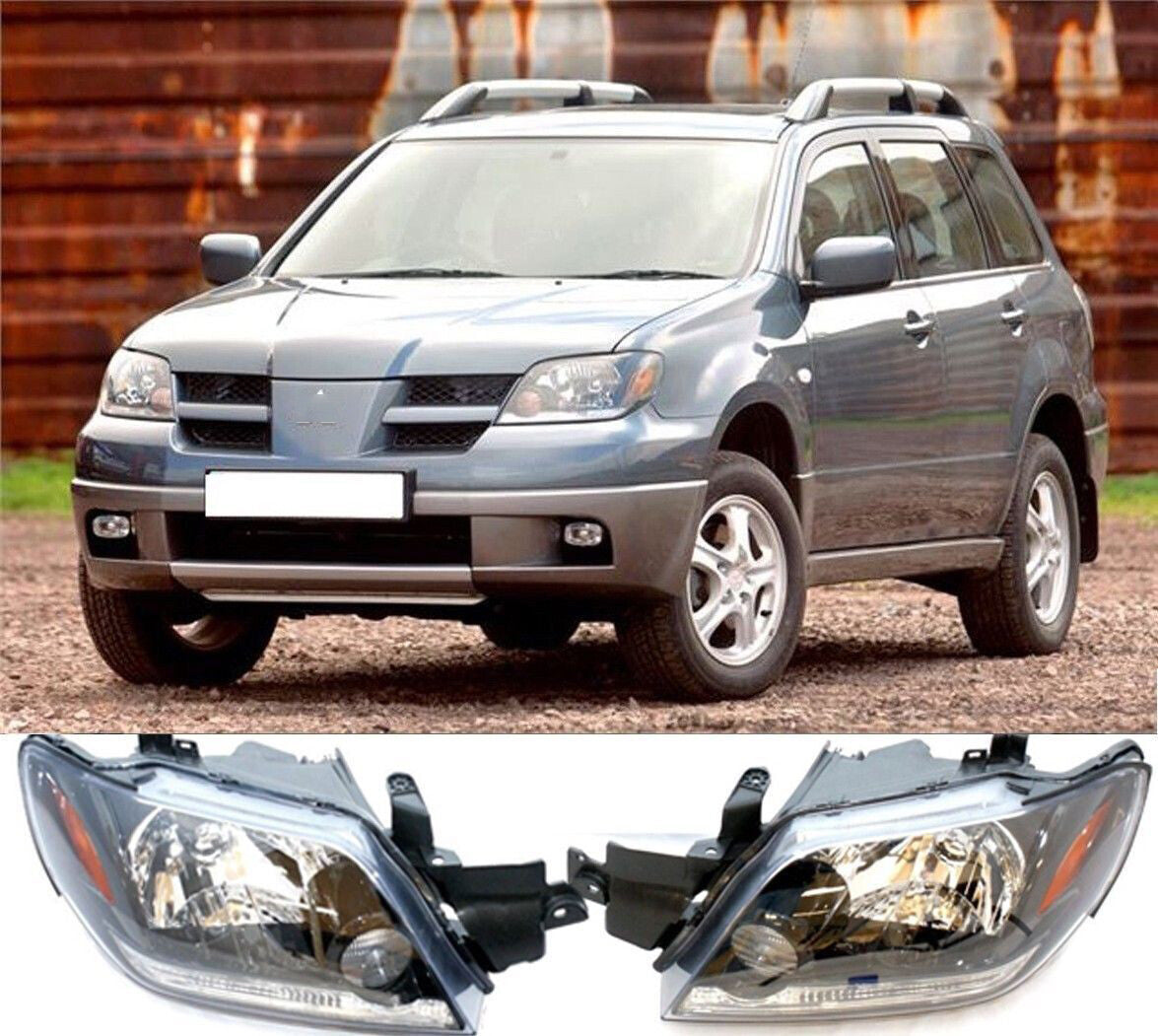 for Mitsubishi Outlander 2003-2005 L R Front Head lamps Headlights repair kit