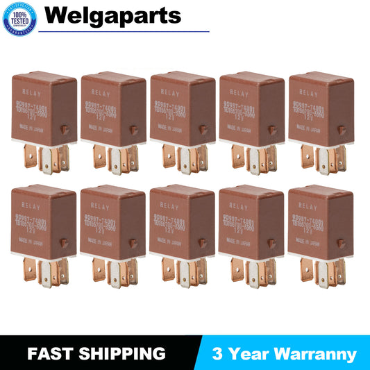 10Pcs for Toyota Relay Cooling Fan DRL Fuel Pump Wiper Brake Lamp 90084-98032
