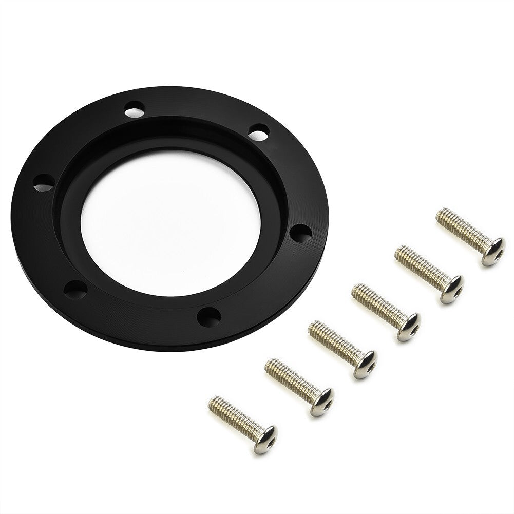 New Car Racing 6 Hole Aluminum 84mm Steering Wheel Horn Button Ring For MOMO/NRG