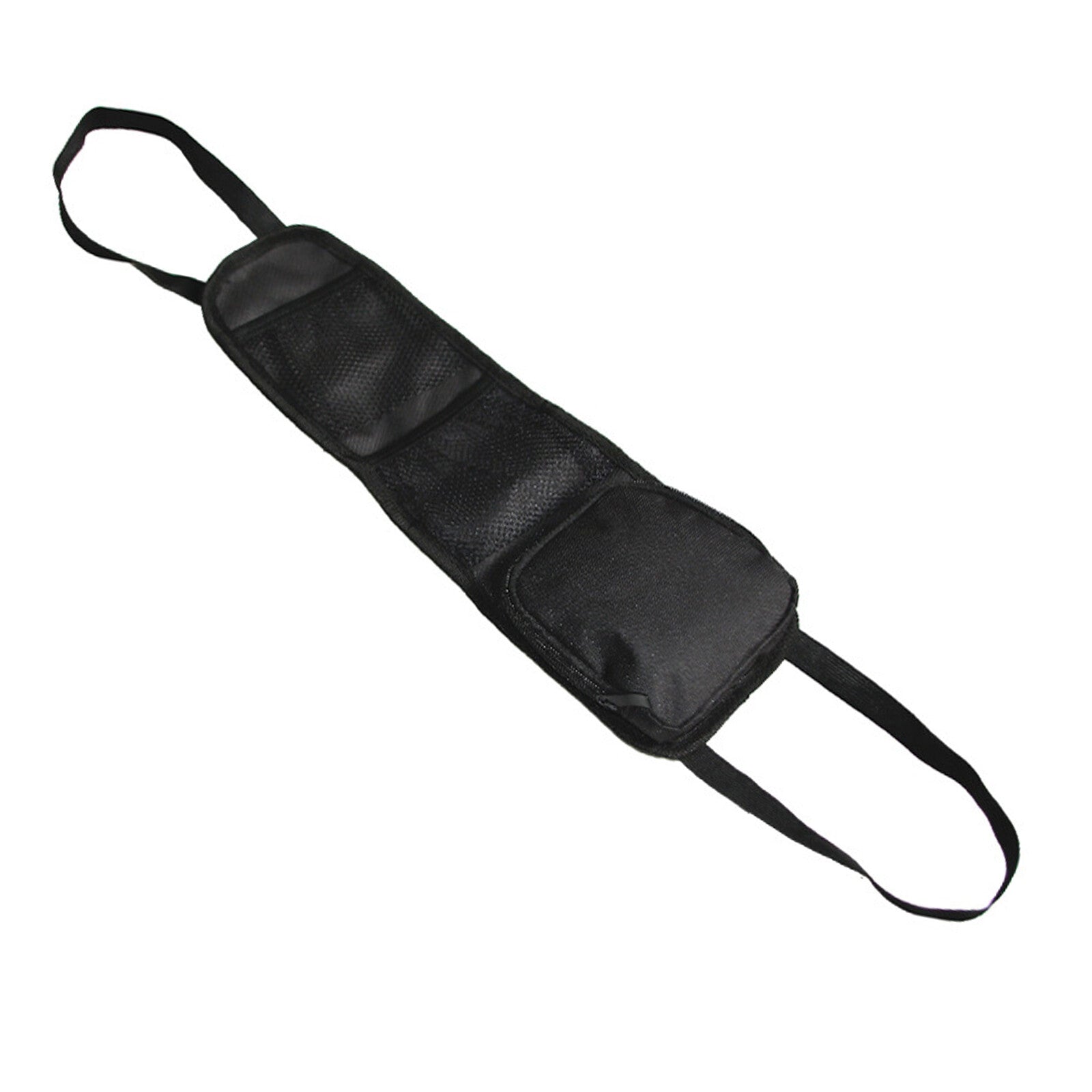 Durable Portable Oxford Cloth Car for Seat Side Back Black Storage 2 Mesh Pocket Bag