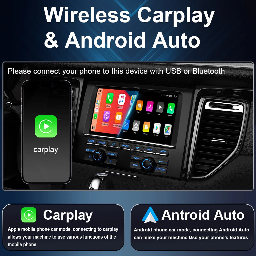for Ford Focus 2 Mondeo S MAX C Transit Connect Car Radio CarPlay GPS Player