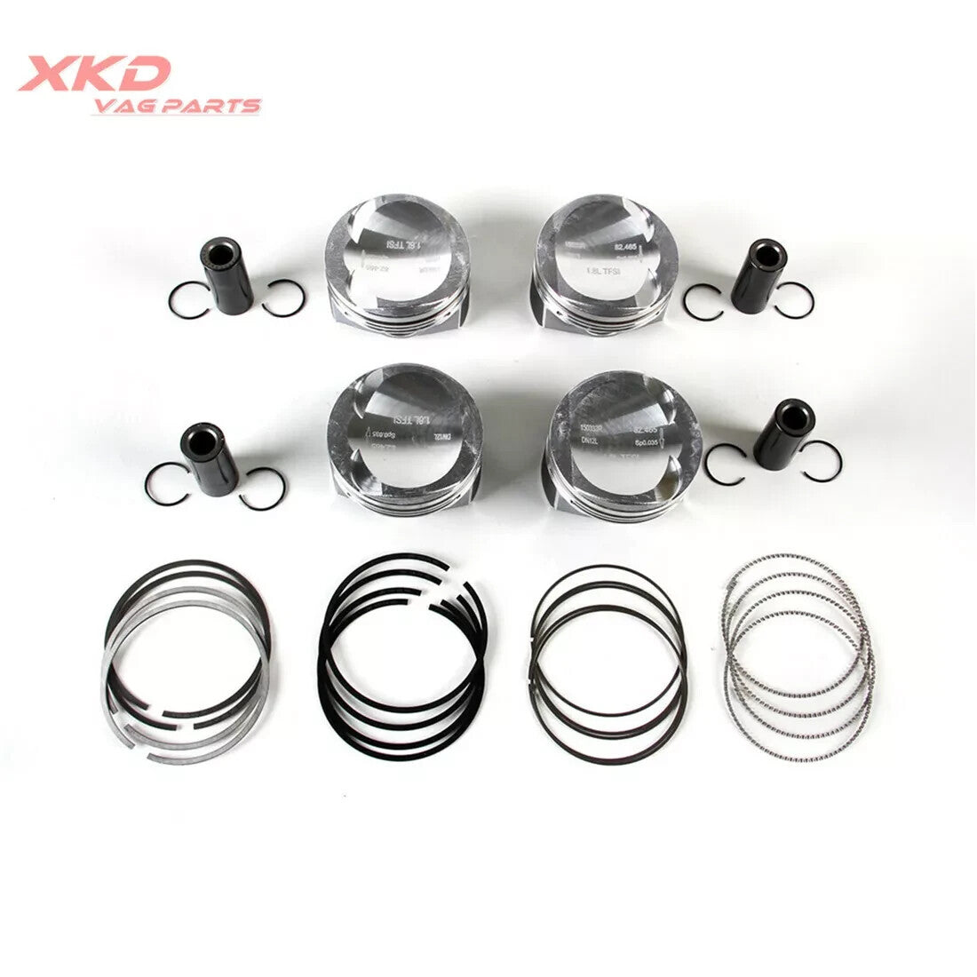 1.8T 23MM Piston Assembly W/ Upgrade Rings Fit for VW for Golf for Jetta for Audi A3