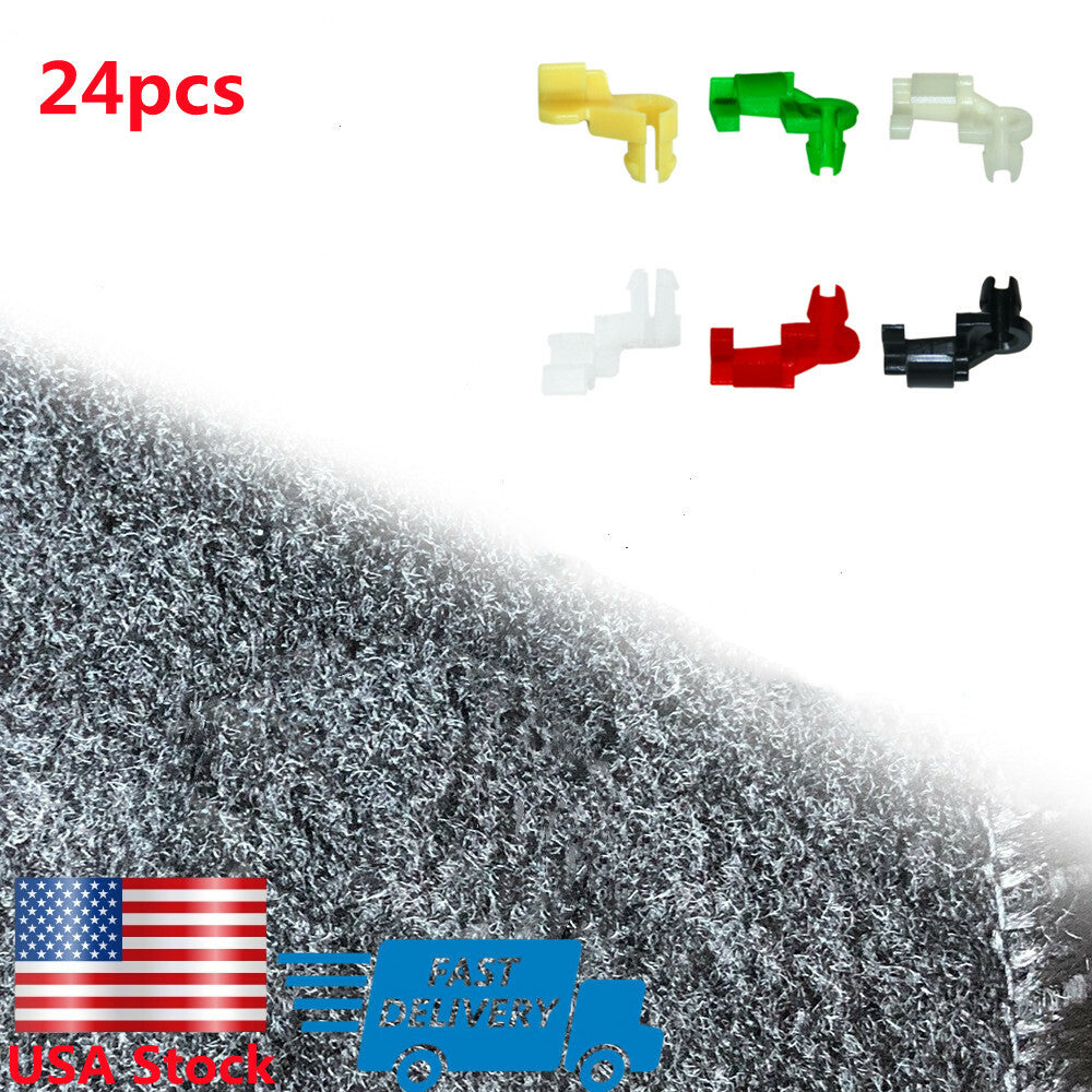 Tailgate handle lever plastic fastener clip, door lock lever clip, 5 mm lever size, 12 pairs