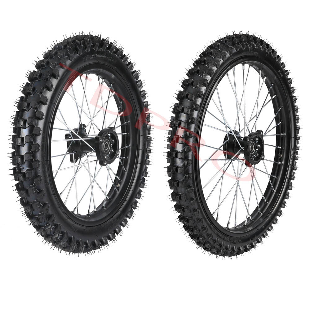 Front 70/100-19 and rear 90/100-16 rims are suitable for Dirt Pit bikes BigWheel TTR CRF XR.