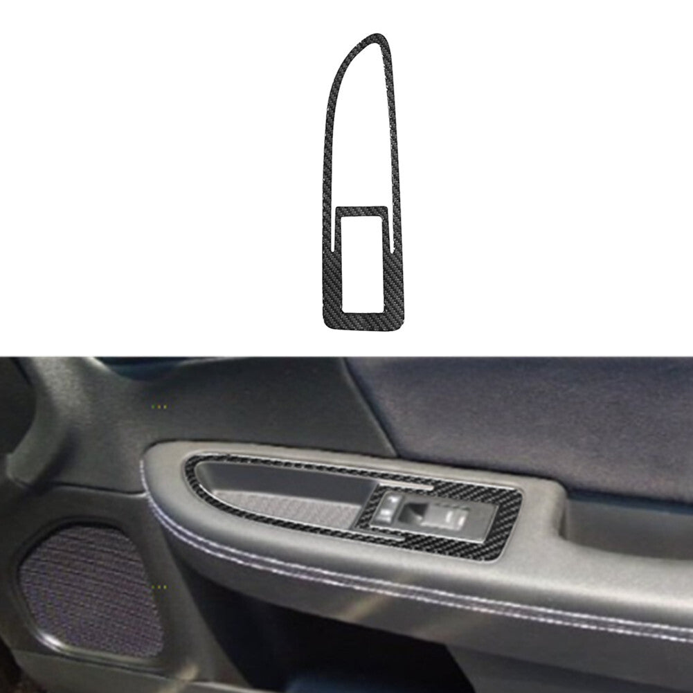 Carbon Fiber Passenger Door Control Frame Cover Trim for Chrysler 200 2011-2014