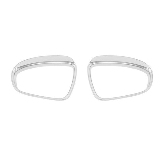 1 Pair for Nissan Tuca Terra 2018 New rearview mirror Rain Eyebrow frame silver