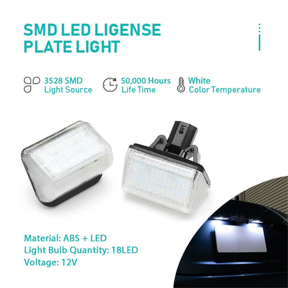 Rear LED Number License Plate Light Lamps for Mazda 6 2002-2008 / CX7 2007-2012