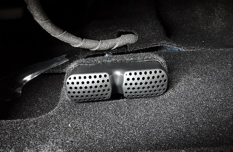 for Seat LR Air Outlet Dust Vent Cover Trim 2X for Ford Edge 2015-2021 Matte Black