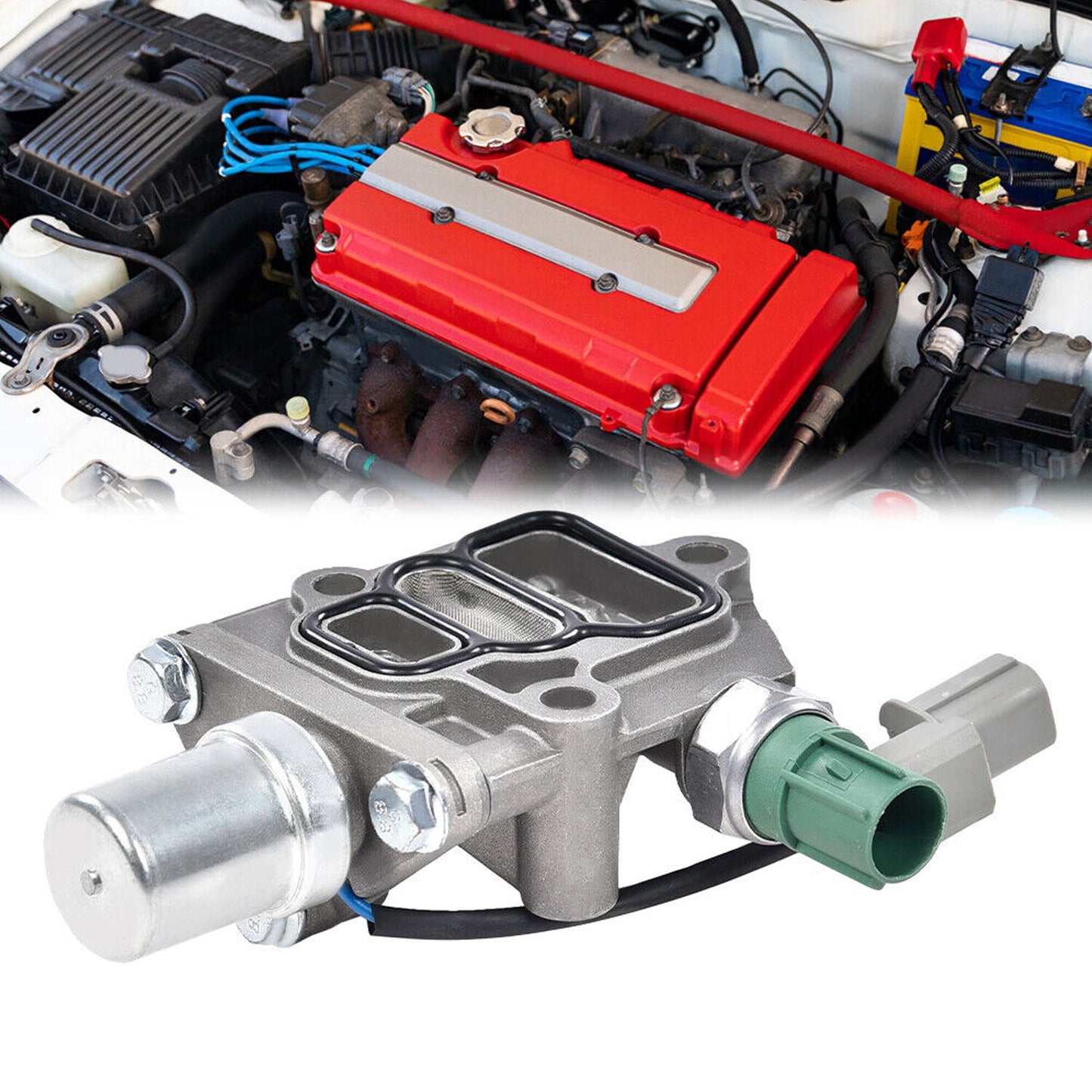 Fit For 96-2000 for Honda for Civic D16Y8 1.6L VTEC Solenoid Spool Valve w/ Gasket NEW