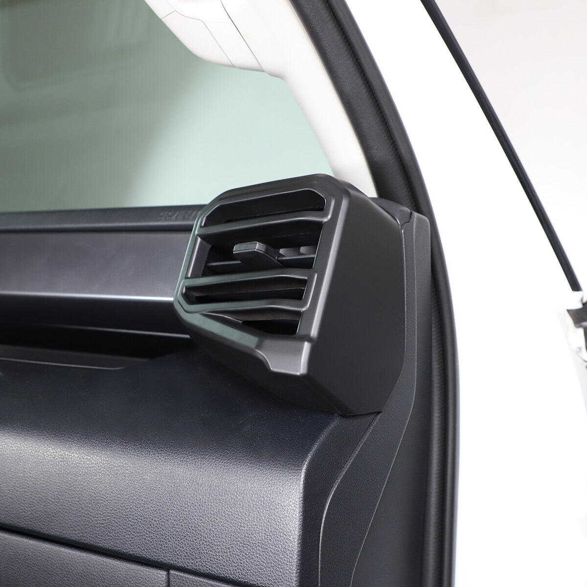 Matte black ABS window lift button cover decorative frame for Corvette C7 2014-2019
