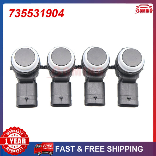 4X NEW PDC Parking Sensor for Fiat 500L 500X Fiorino Qubo 735531904 53385934