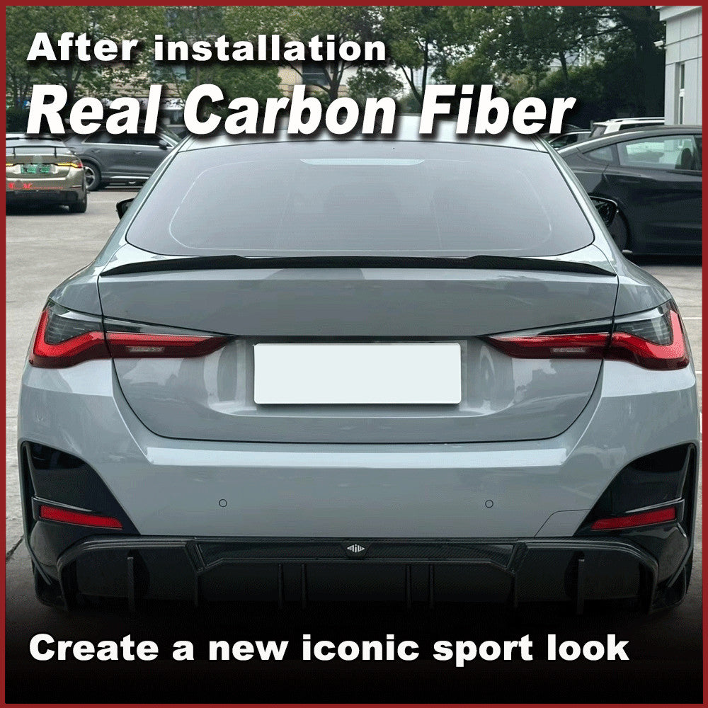 Fit for BMW G26 430i 440i I4 2021-2024 Real Carbon Fiber Rear Trunk Spoiler Wing