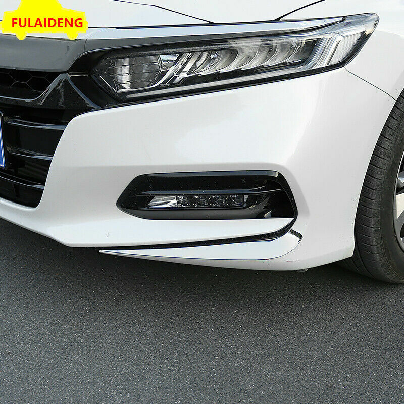 for Honda Accord 2018-2020 Stainless Front Bumper Fog Light Eyelid Eyebrow Cover