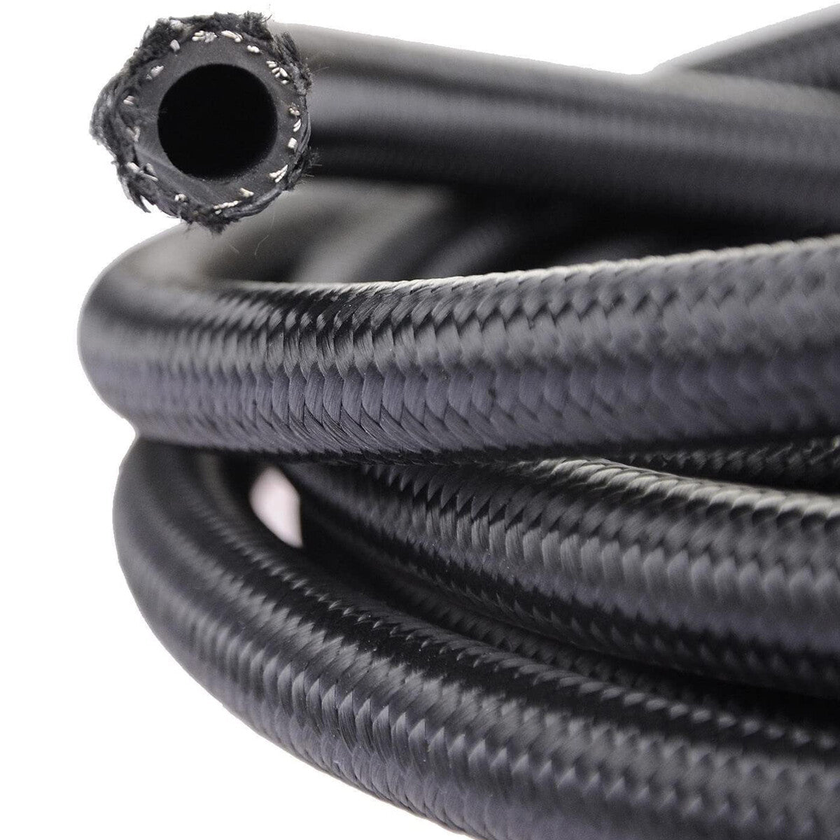 AN10 Stainless Steel Nylon Braided Oil/Gas Fuel Line Hose 10AN Fuel Line Kit 20'