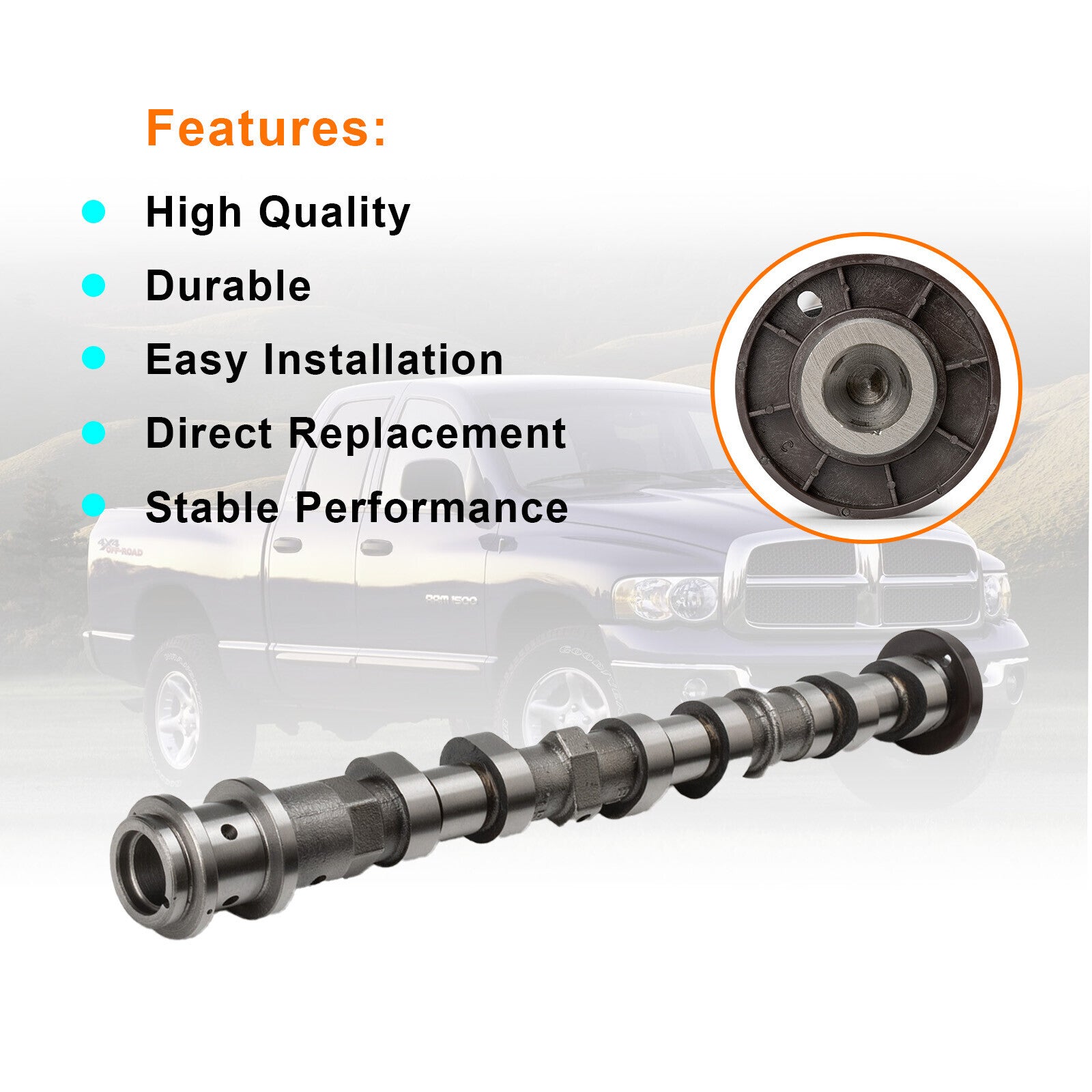 5184377AD Left Side Exhaust Camshaft for CHRYSLER for DODGE for CHALLENGER for JEEP for RAM New