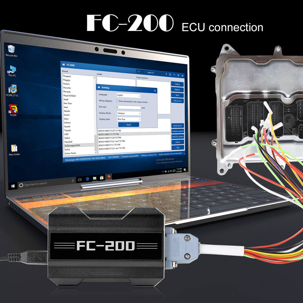 CG FC200 E-CU Prog/ for ram Full Version Support 4200 E/CU ISN Reading ,Writing VIN
