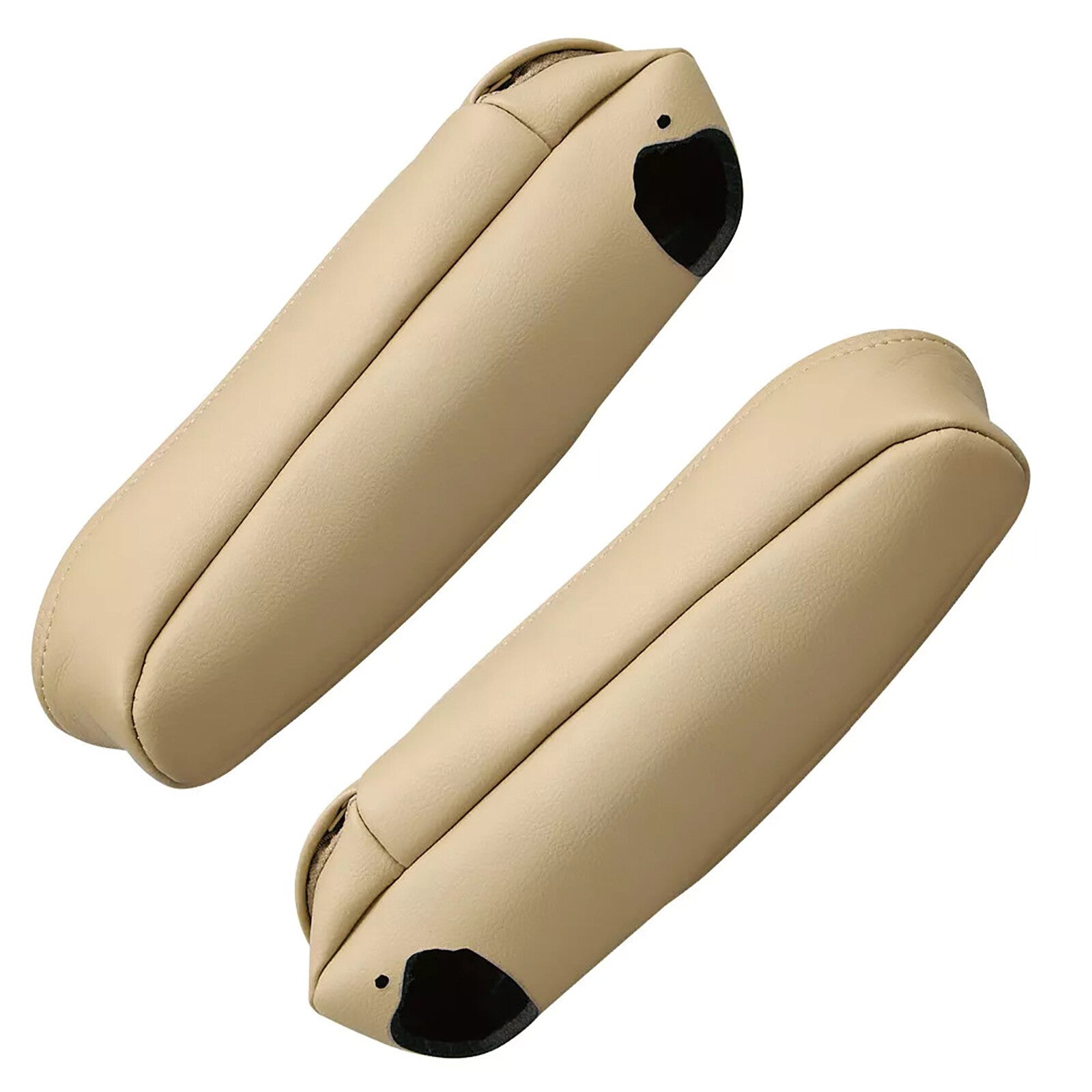 Material 2PCS Leather for Seat Armrest Cover Fits for Lexus RX Beige