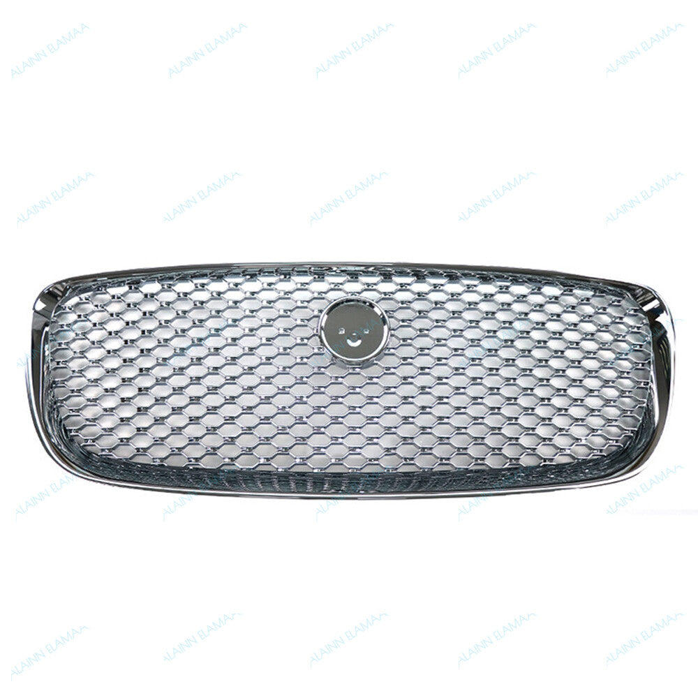 Front Bumper Radiator Grille Fits for Jaguar F-Pace 2017-2020,All Chrome
