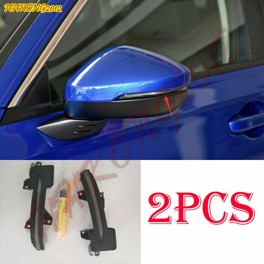 2X for Honda for Civic 2022-2023 LED Outer RearView Mirror Light Turn Signal Replace