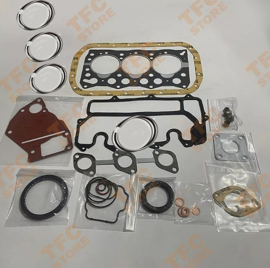 3LD1 Full Gasket Kit+Piston Rings for Isuzu 3LD1 Engine Sumitomo Excavator New