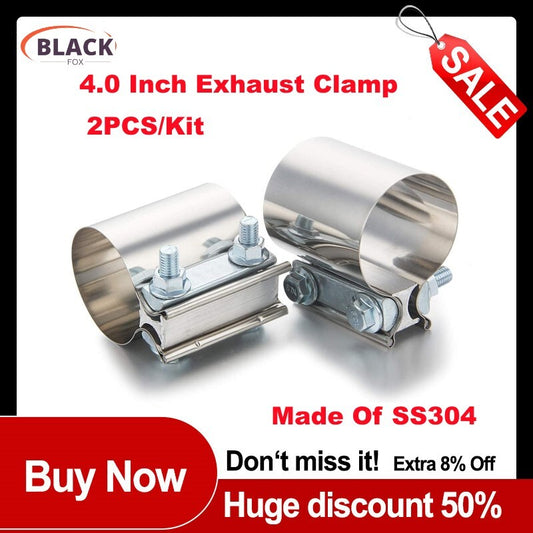 4-inch Butt connector exhaust clip for 4-inch OD exhaust pipe connection