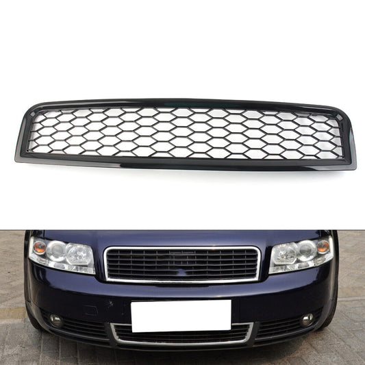 Front Bumper Upper Honeycomb Mesh Grille Grill Fit for Audi A4 B6 2001-05 03