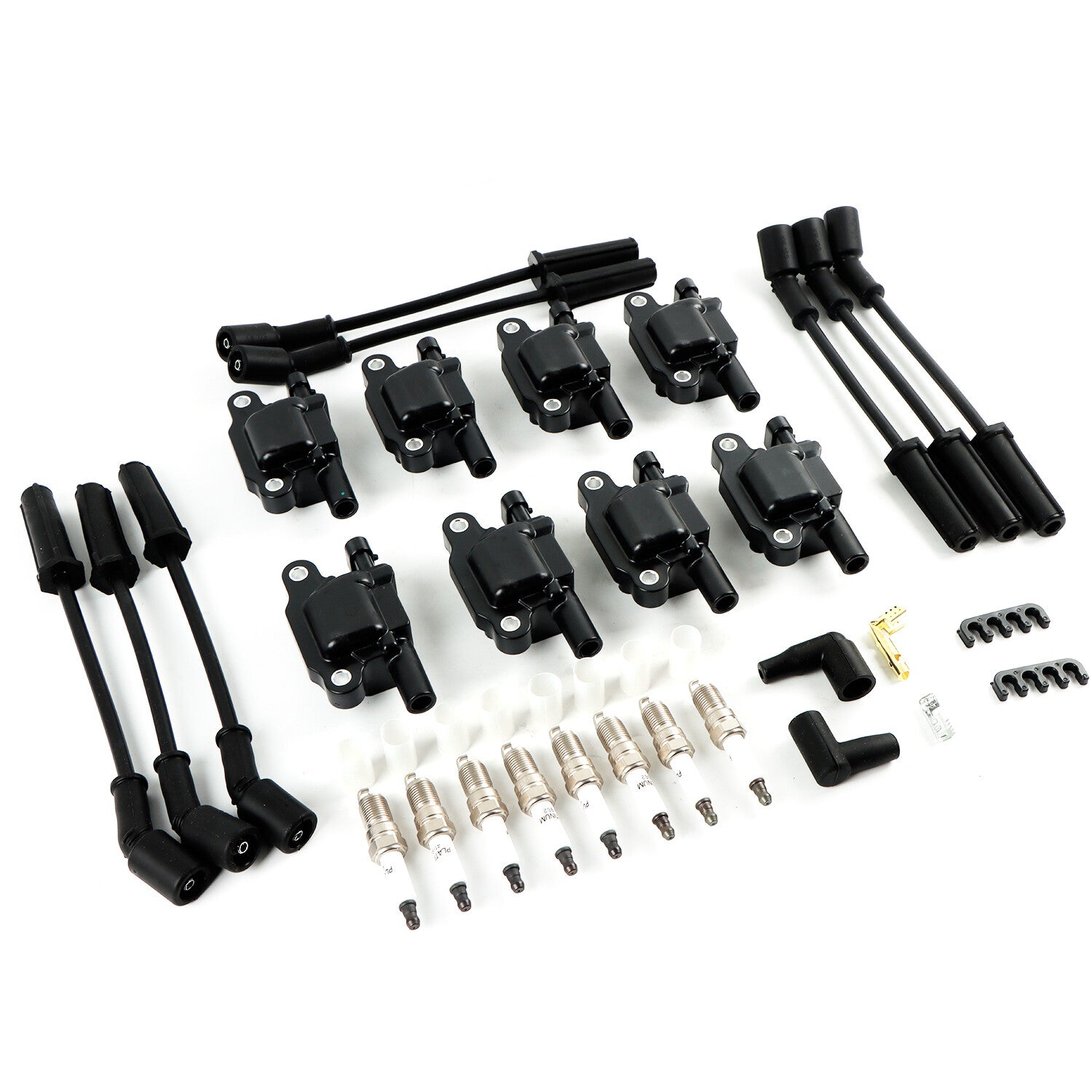 8 UF413 Ignition Coils + 41-962 Spark Plugs + Spark Plugs Wires for Buick for Chevy