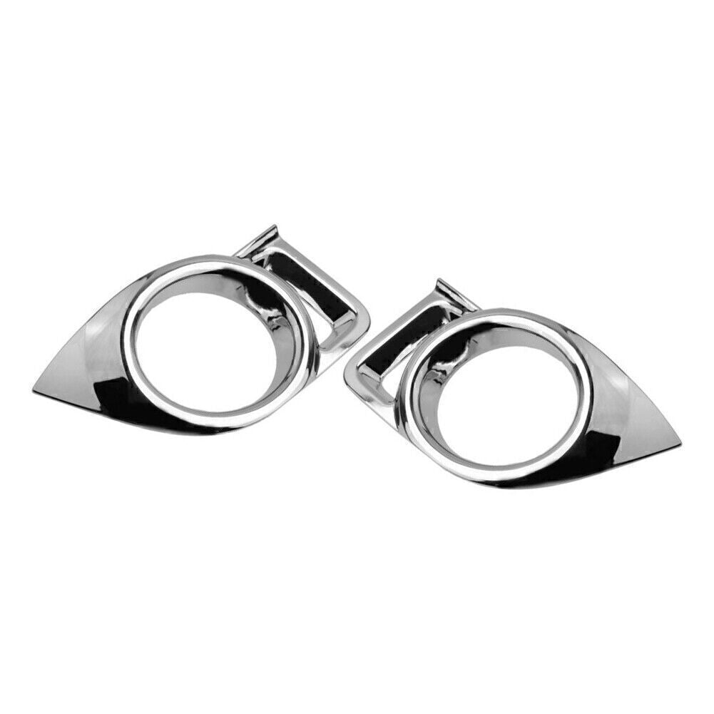 2x Chrome Front Fog Light Cover Trim for Toyota Highlander 2014-2016